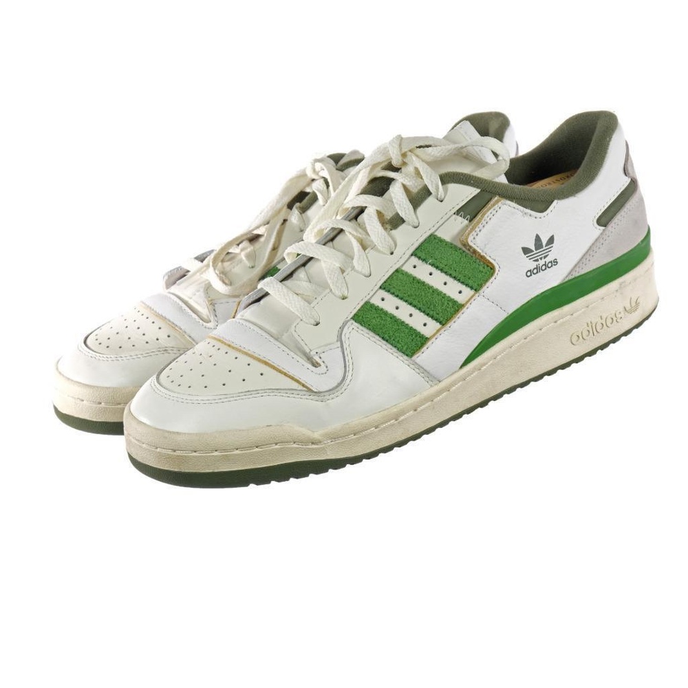 ADIDAS ORIGINALS Forum 84 Low FY8683 White Crew Green Sneakers Shoes Sz. 12 US - Picture 3 of 8